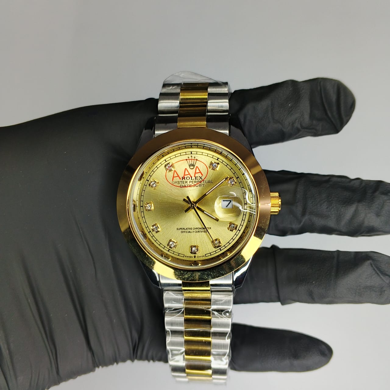 ROLEX Two-Tone Luxury Stainless Steel Watch