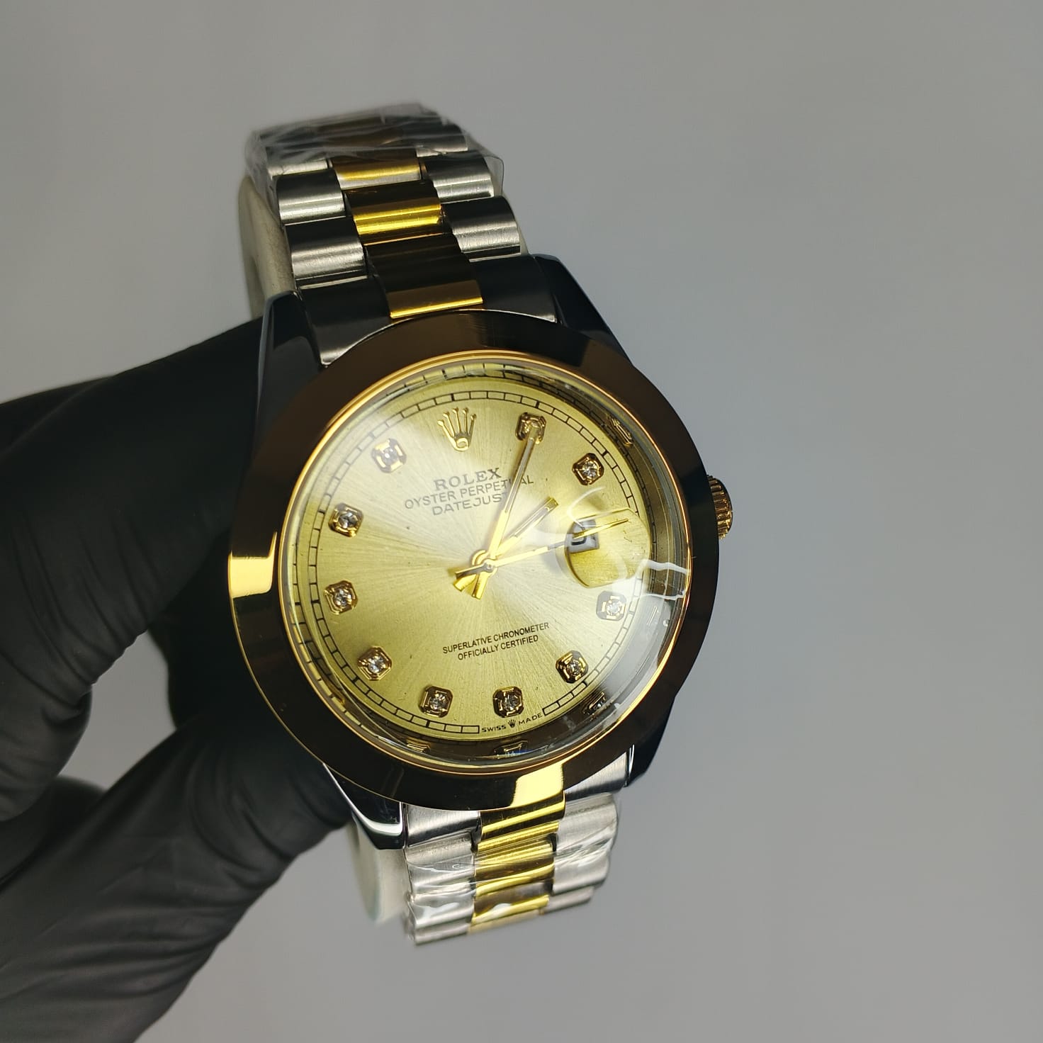ROLEX Two-Tone Luxury Stainless Steel Watch